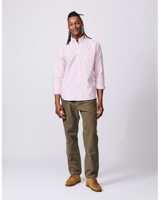 aubi Natural Aldridge Oxford Button Down Shirt for men