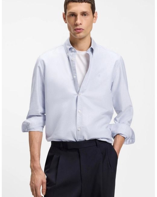 Boss White Boss H-Liam-Bd-E-C1-261 Shirt 531 Light/Pastel for men