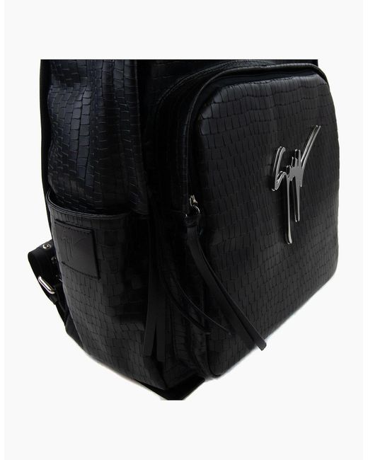 Giuseppe Zanotti Black Signature Borse Carry Backpack for men