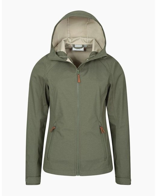 Mountain Warehouse Green Ladies Iona Soft Shell Jacket