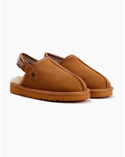 Osprey Brown London The Constellation Suede Tan Slippers