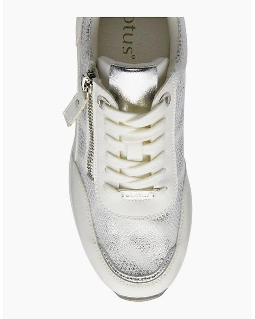 Lotus White Electra Trainers
