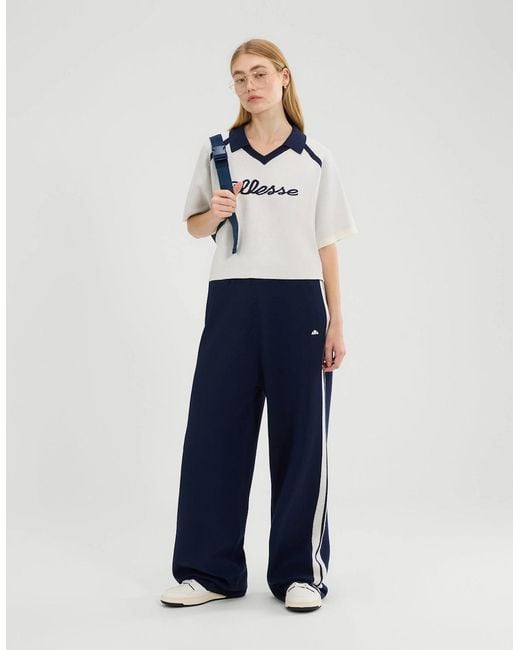 Ellesse Blue Brunelli Knitted Polo