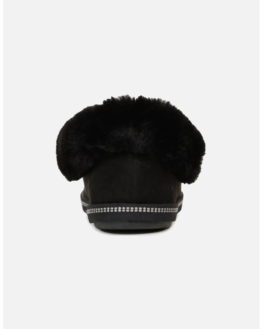 Skechers Black Cozy Campfire Winter Nights Slippers