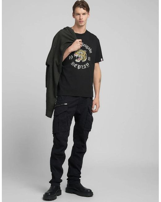 Replay Blue Joe Cargo Trousers for men
