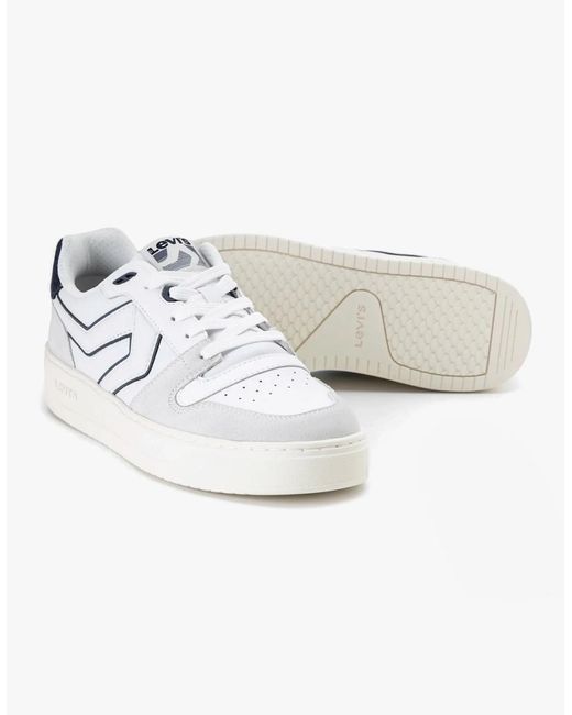 Levi's White Levi's Glide L Trainers Regular