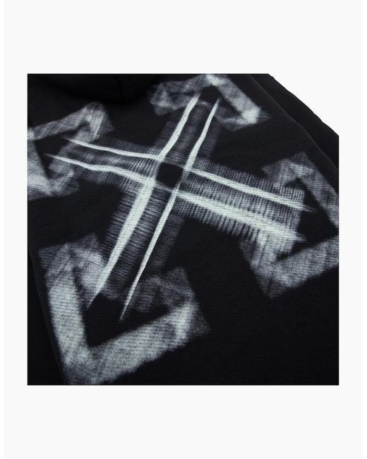 Off-White c/o Virgil Abloh Black Off Vibe Arrow Skate Hoodie/Aqua for men