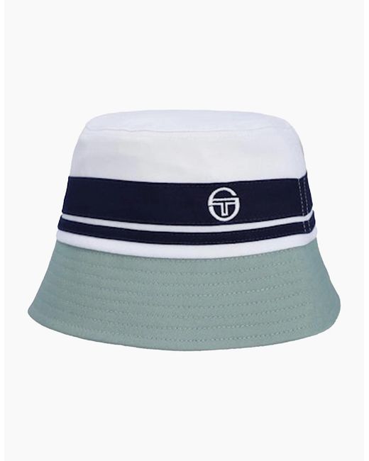 Sergio Tacchini Blue Newsford Bucket Hat/Maritime/Lead for men