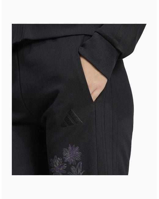 Adidas Black Closed Hem Fleece Joggers