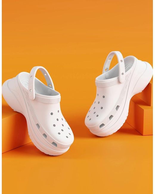 CROCSTM White 206302-100 Classic Bae Clogs