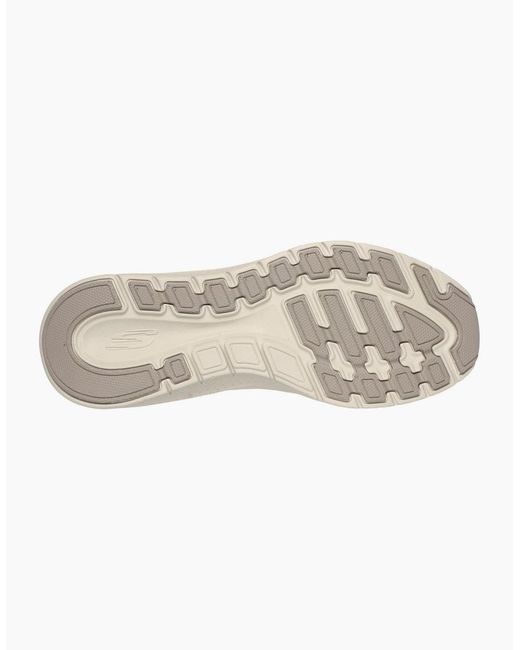 Skechers Gray Arch Fit 2.0 Look Ahead 232462-Tpe Taupe Lace Up Shoes for men