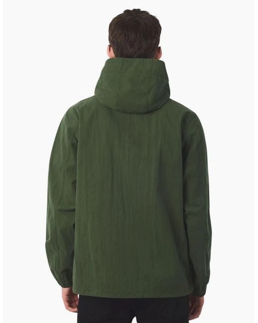 Pretty Green Green Feltham Hooded Khaki Jacket for men