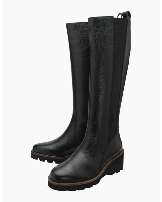 Lotus Black Wrenley Knee High Boots