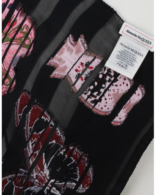McQueen Black Scarf