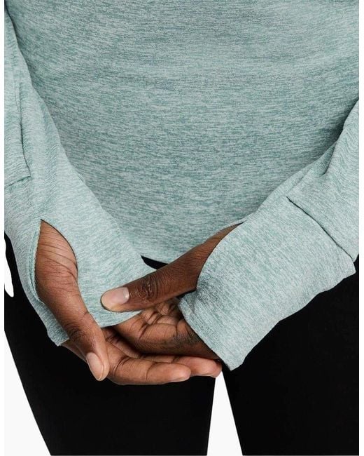 Nike Green Ladies Swift Quarter Zip Running Top