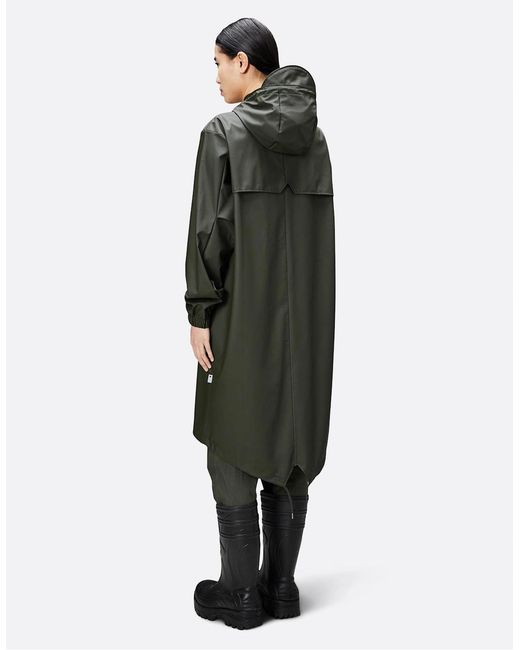 Rains Green Fishtail Parka