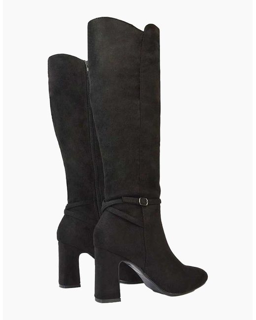 XY London Black Ladies Kadie Mid Boots