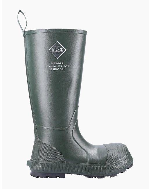 Muck Boot Green S Mudder Tall Safety Wellington S5 Moss for men