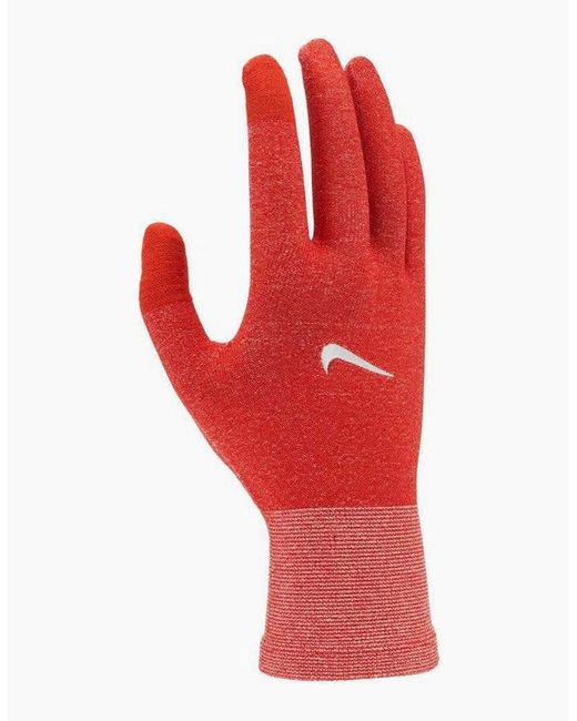 Nike Red Lightweight Knitted Running Gloves for men