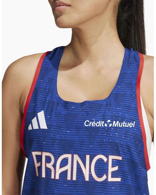 Adidas Blue Scoop Neck Sleeveless Muscle Tank Vest