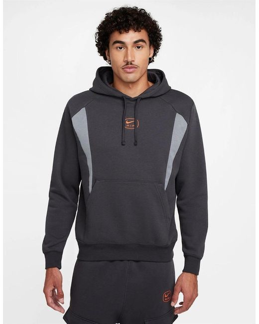 Nike Blue Nsw Sw Air Po Hoody Flc Bb for men