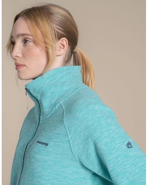 Craghoppers Blue Ladies Esk Ii Half Zip Fleece Top