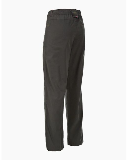Trespass Gray Rambler Solid Patterned Straight Cargo Trousers