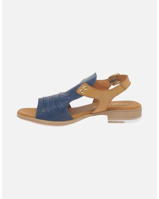 Paula Urban Blue Coastal Buckle Fastening Sandals