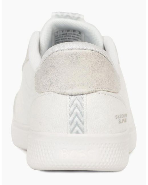 Skechers White Slip