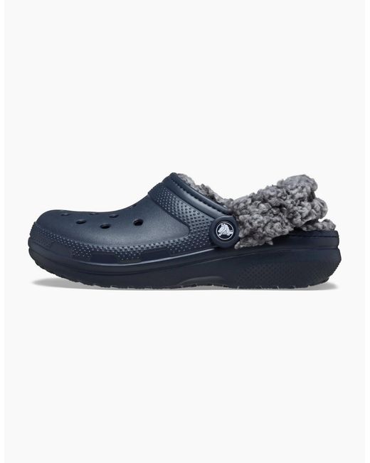 CROCSTM Blue Classic Fleece Lined Thermoplastic Clogs for men