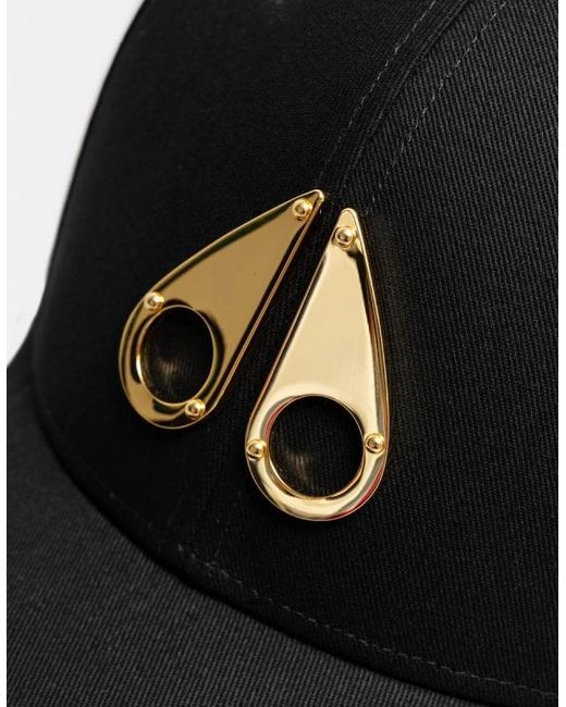 Moose Knuckles Black Logo Icon Cap