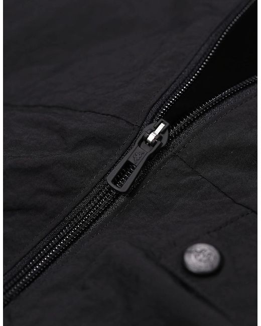 Kappa Black Banda Edou Logo Trim Zip Jacket for men