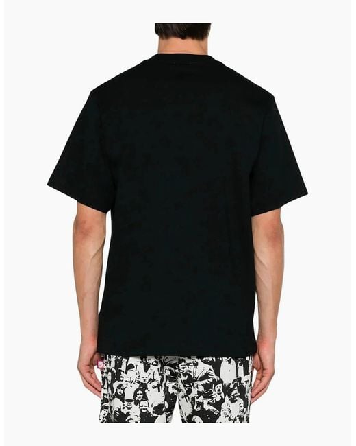 Burberry Black Signature Logo Coal T-Shirt for men