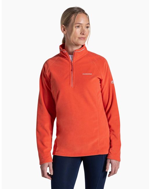 Craghoppers Red Ladies Miska Vi Half Zip Fleece