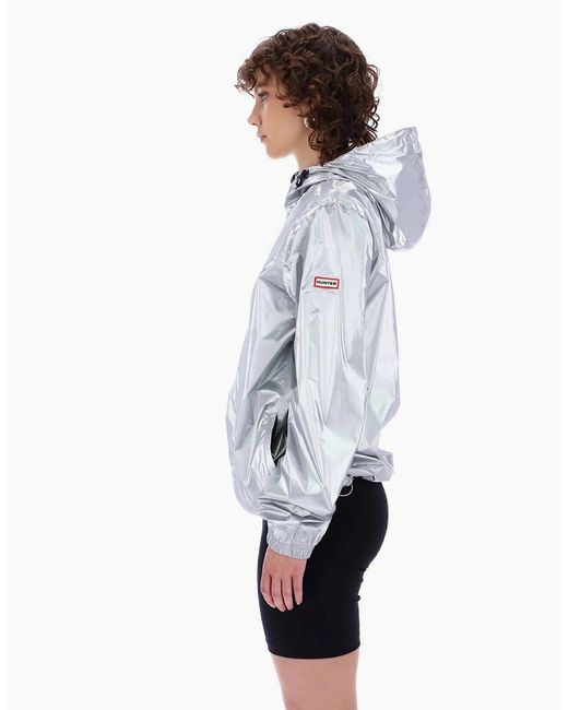 Hunter Blue Packable Adults Rain Jacket
