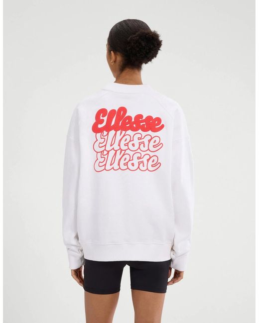 Ellesse White Lo Sbuffo Sweatshirt