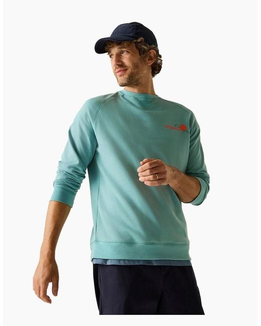 Regatta Blue Nithsdale Back Print Sweatshirt for men