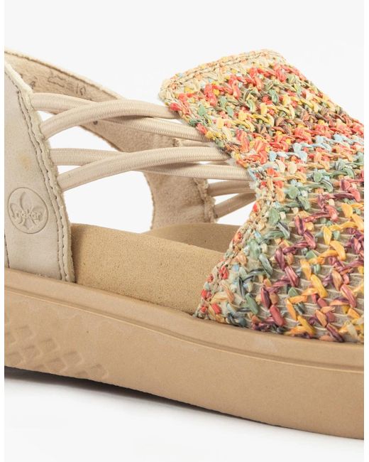 Rieker White V1541-90 Sandals