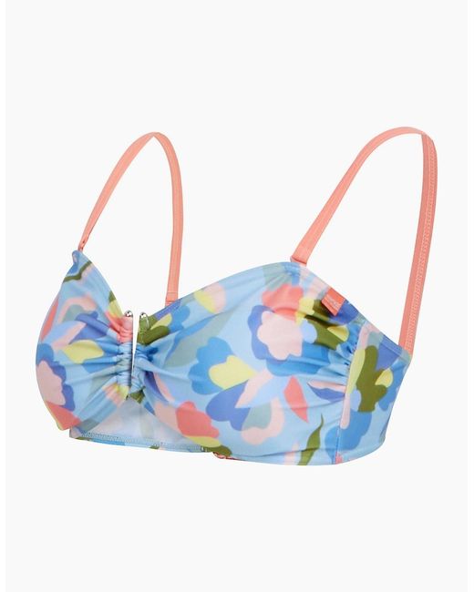 Regatta Blue Ladies Aceana Iii Abstract Floral Bikini Top