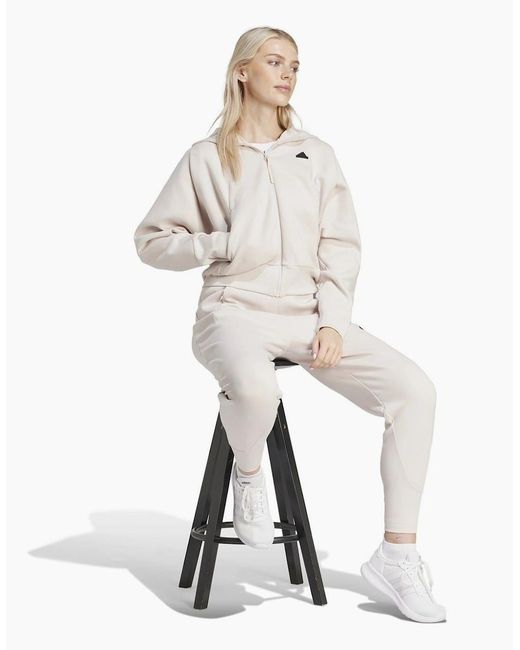 Adidas White Z.N.E. Regular Fit Joggers