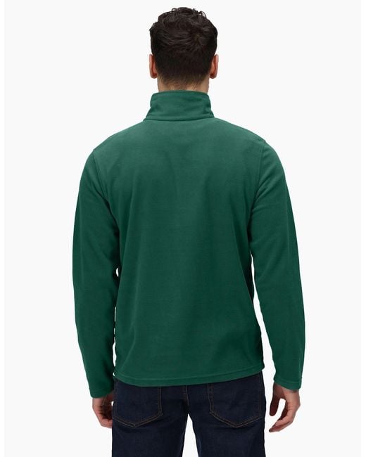 Regatta Green Professional Micro Zip Neck Fleece Top for men
