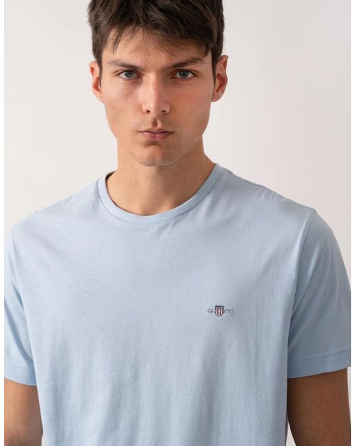 Gant Blue Regular Shield T-shirt for men
