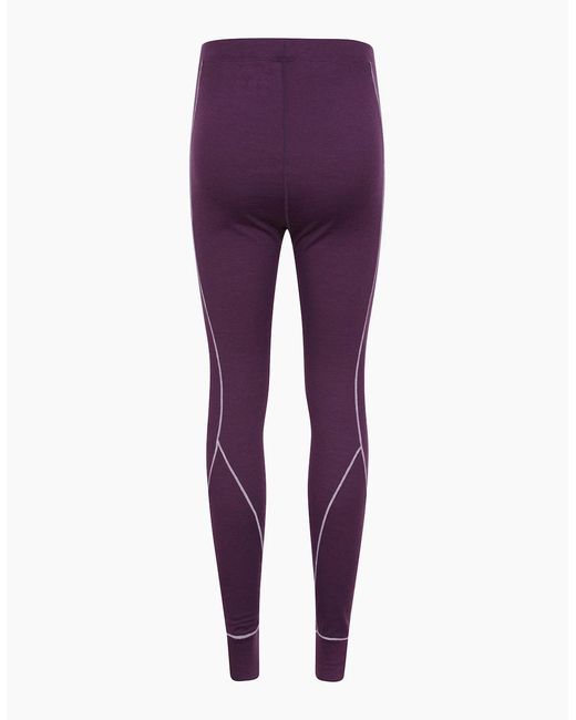 Mountain Warehouse Purple Ladies Asgard Merino Wool Thermal Base Layer Leggings