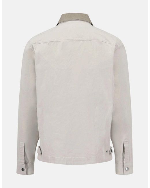 Fynch-Hatton Gray Worker Jacket Cement for men