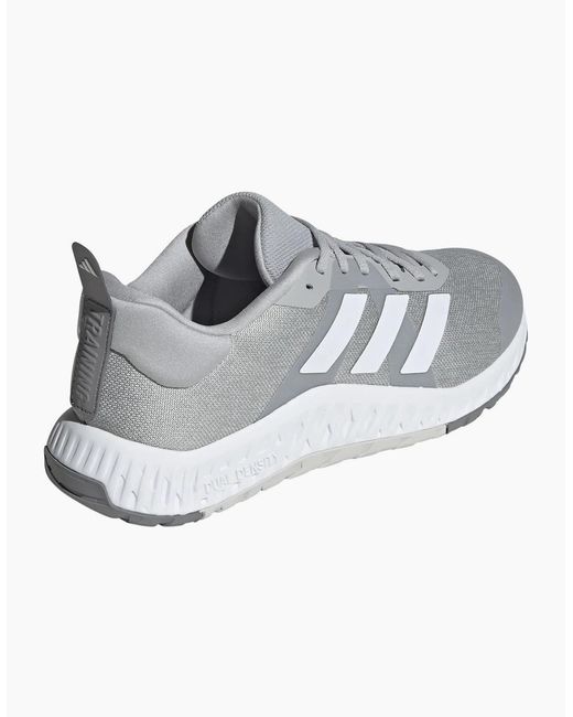 Adidas Gray Everyset Lace-Up Trainer Training Shoes for men