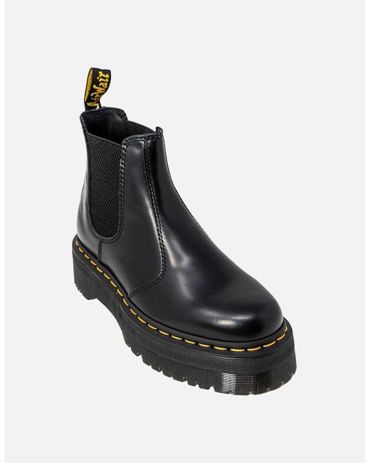 Dr. Martens Black 2976 Quad Platform Chelsea Boots