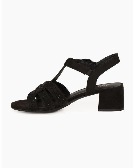Softline Black Georgia Sandals