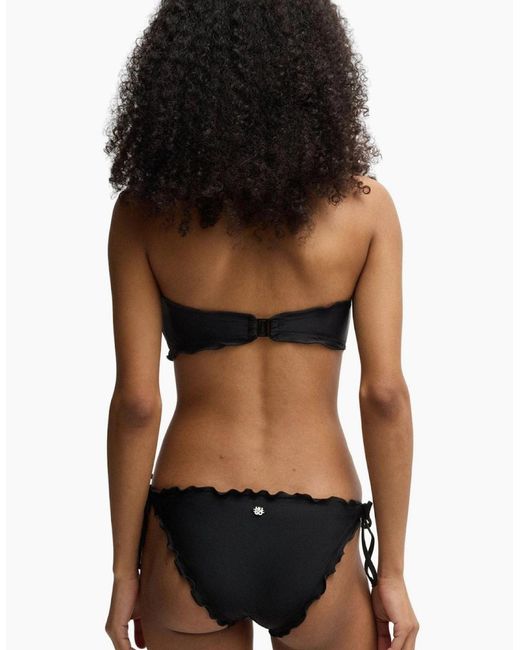 Boss Black Ruffle Bikini Top