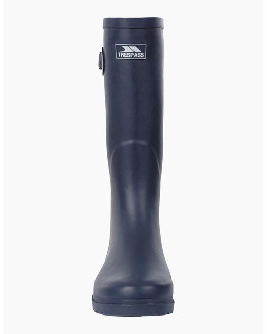 Trespass Blue Recon X Waterproof Rubber Wellington Boots for men