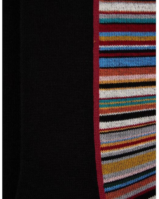 Paul Smith Black Half Signature Socks 92 for men